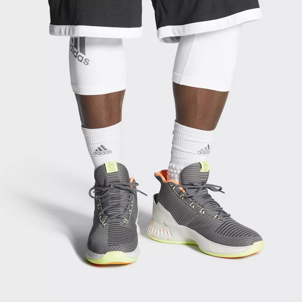 Adidas D Rose 9 Tenis De Basketball Grises Para Hombre (MX-33551)